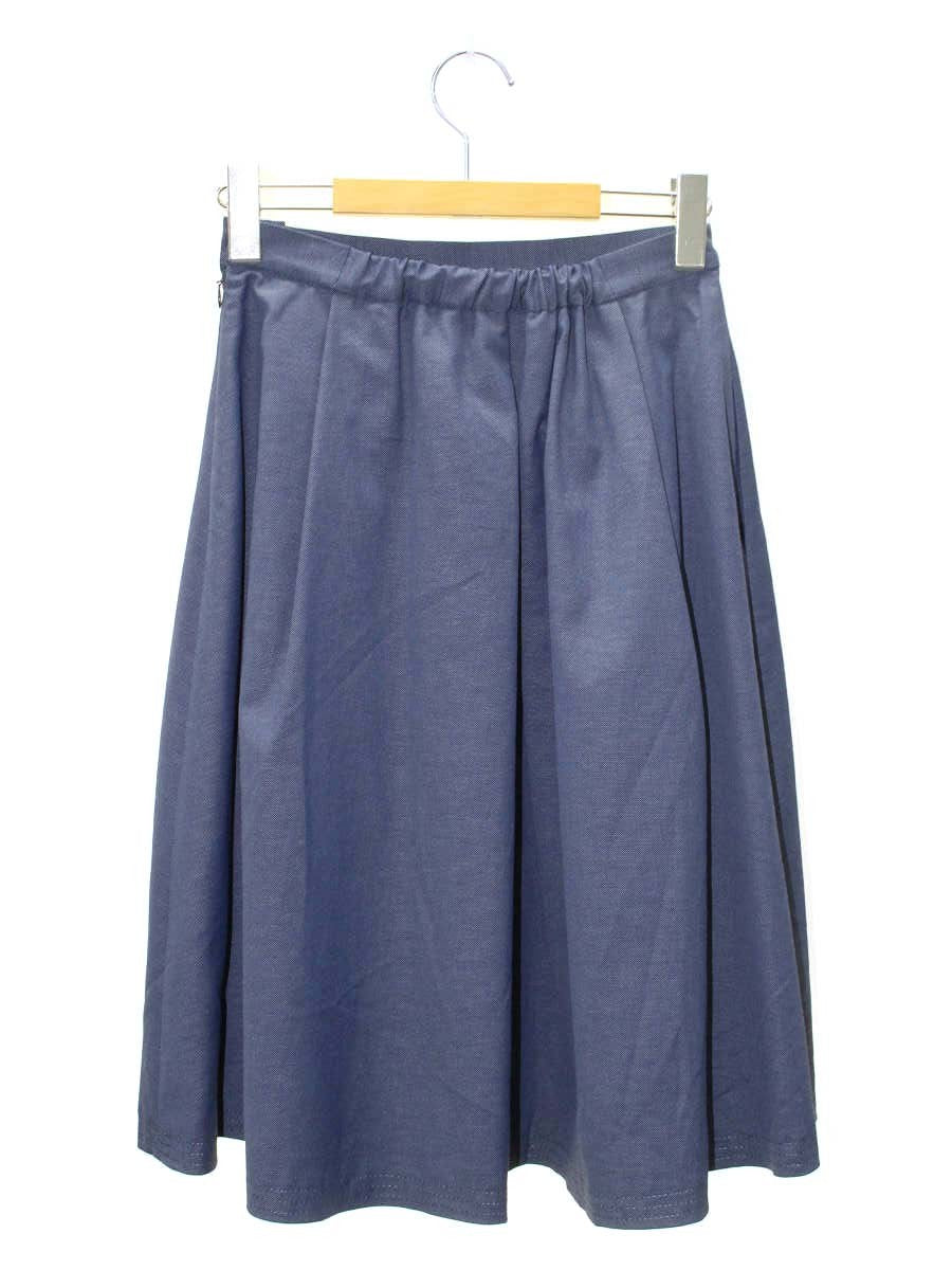 エムズグレイシー Flared Skirt 917324 スカート 36 ネイビー リボン ITQ6J8VMHS2K 【SALE】