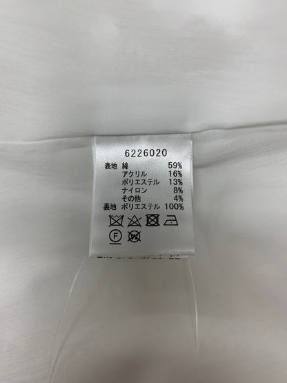 ルネ 6226020 36 ホワイト TISSUE ワンピース ノースリーブ コットン フラワー IT82WX8G0H4E 【SALE】