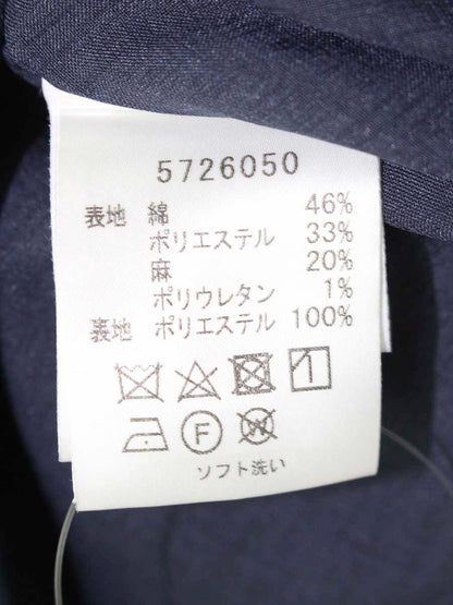 ルネ basic 5726050 ワンピース 38 ブルー デニム風 ギャザー フリンジ ITZ9BY5OPDIO