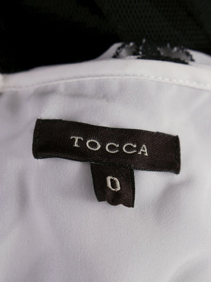 トッカ COPTOHM0340 ワンピース 0 ホワイト/ブラック カットワークフラワー 切替 チュール ITMOKNQWD4VI 【SALE】