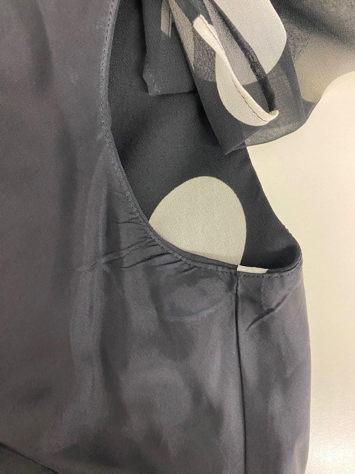 エムズグレイシー Polka dot Ciffon Dress 911342 ワンピース 40 ブラック 水玉柄 IT1U5BKXNKMO