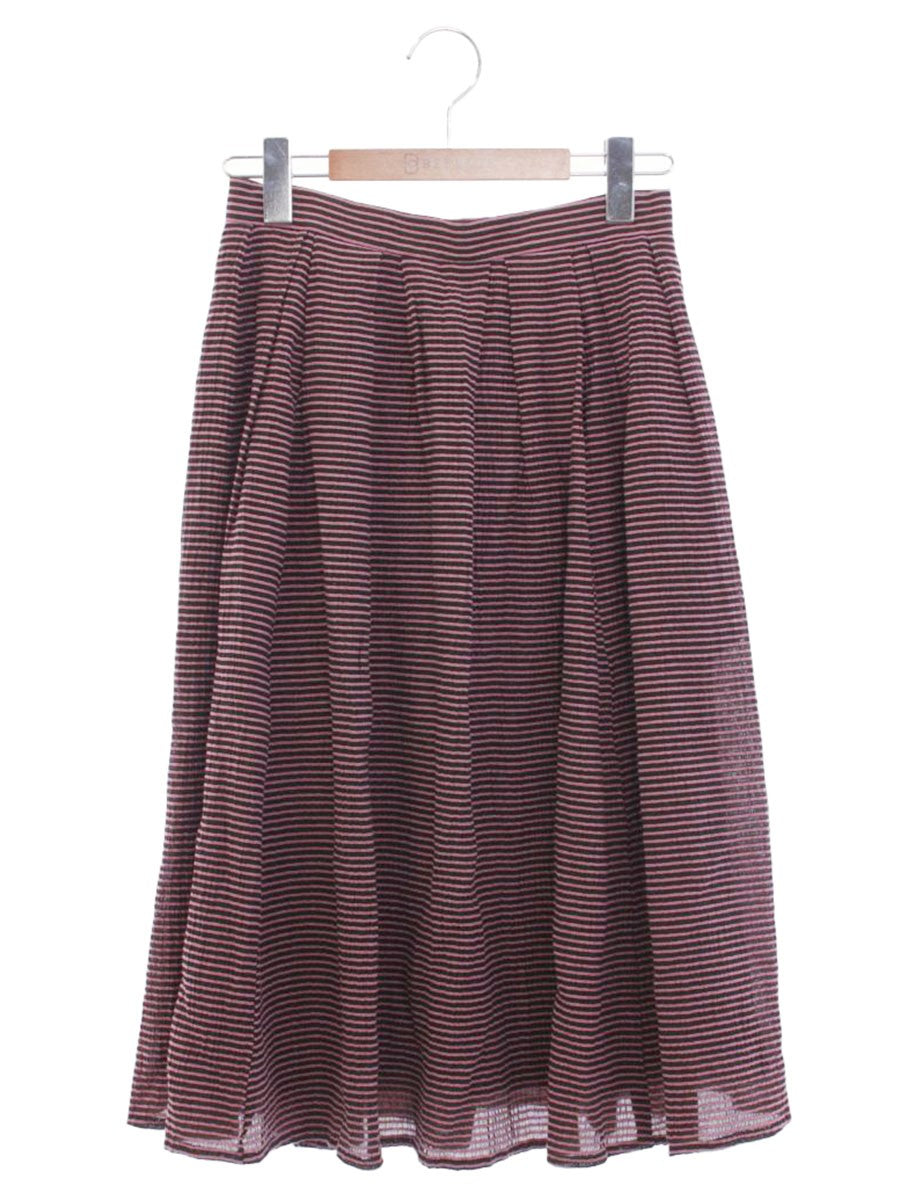 ルネ 6934280 スカート 34 ブラウン/ピンク フレア TISSUE IT1IT19WYRVW