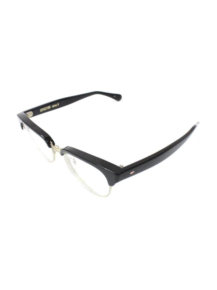 エフェクター delay2 メガネ ブラック セルフレーム ハーフリム ウェリントン IT2AJDXFSU4E