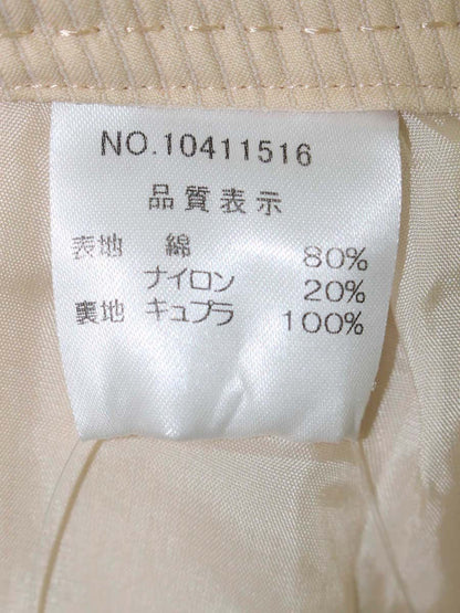 ハロッズ 10411516 コーデュロイ 2 クリームイエロー ストレート ITC17ELLQJDH
