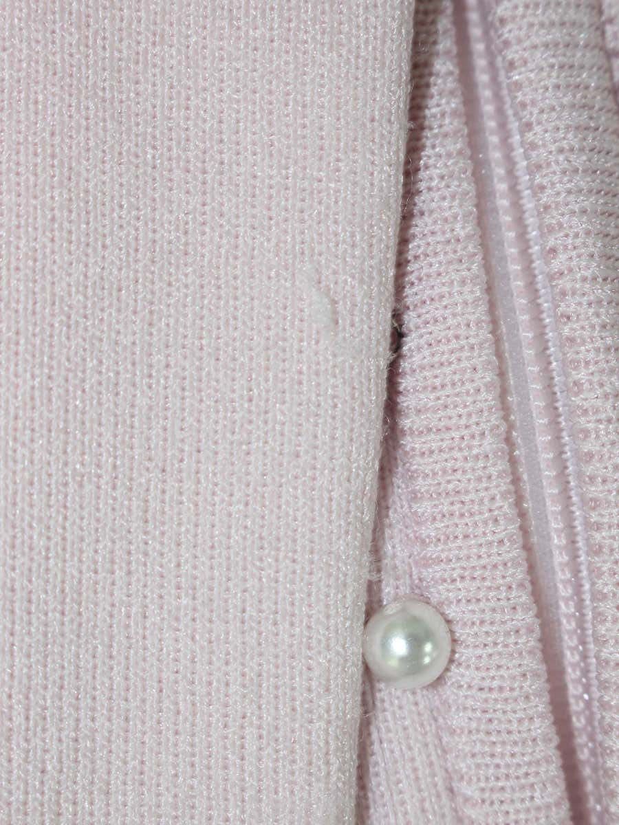 ルネ 6812450 カーディガン 34 ピンク ダブルジップ ラインストーン フェイクパール ITFBMFONQD0F