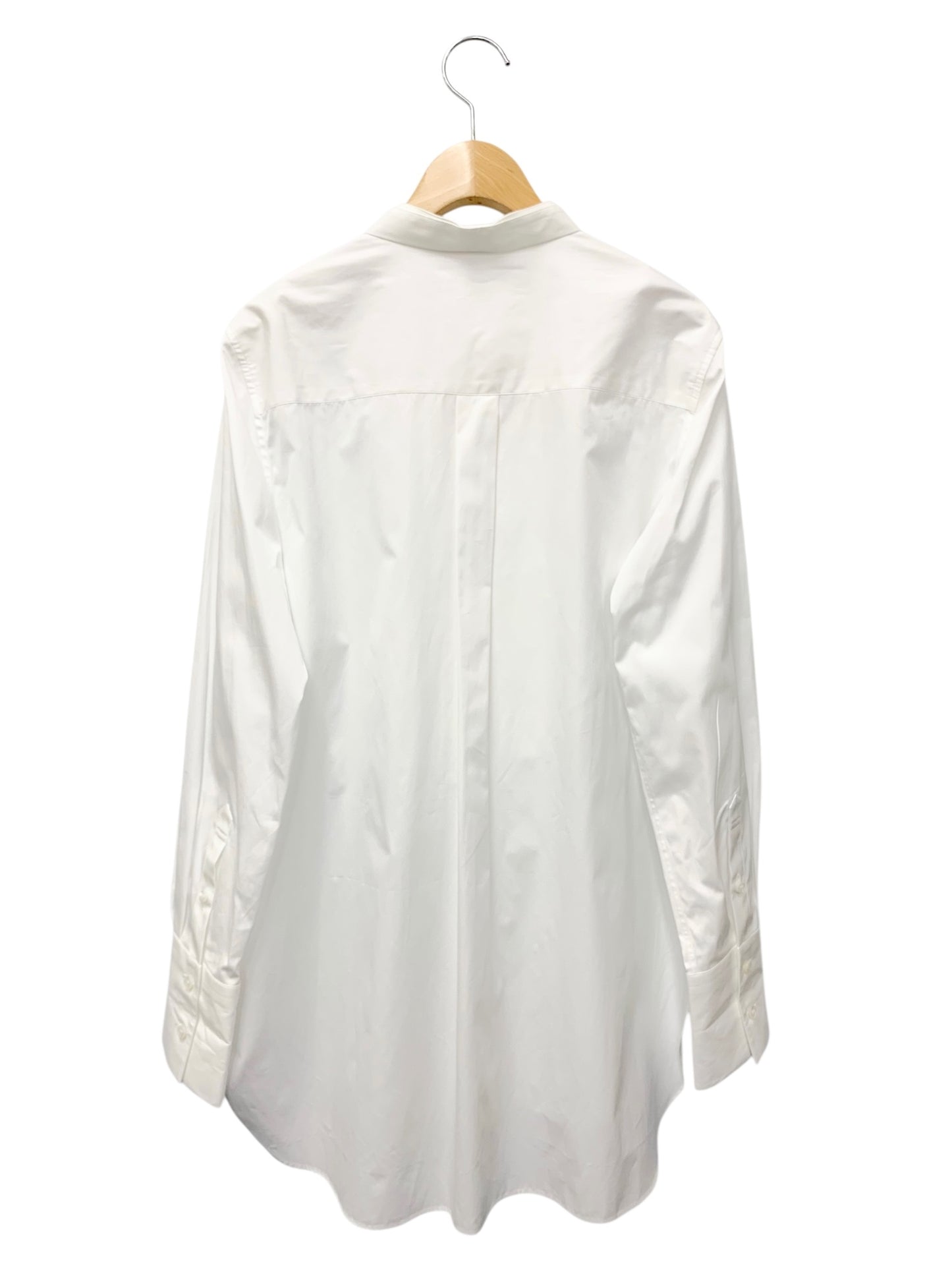 エブール エッセンシャルコットン シャツ 4110700408 36 ホワイト ボウタイ タック IT1UDMUCMLO0