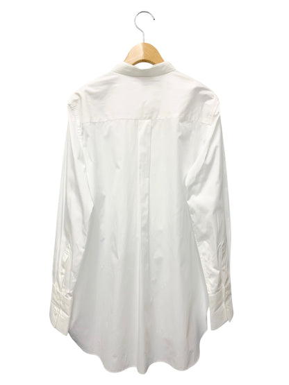 エブール エッセンシャルコットン シャツ 4110700408 36 ホワイト ボウタイ タック IT1UDMUCMLO0