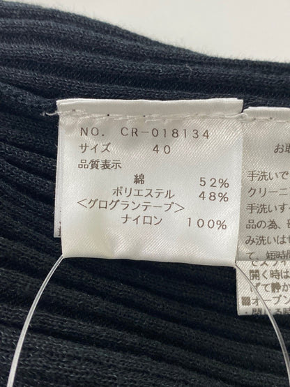 エムズグレイシー 018134 カーディガン 40 ブラック フード IT6O1G6BXV5W