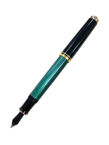 ペリカン 万年筆 スーベレーン M600 グリーン ストライプ BB 14C-585 ITQQ9ECD58ZA