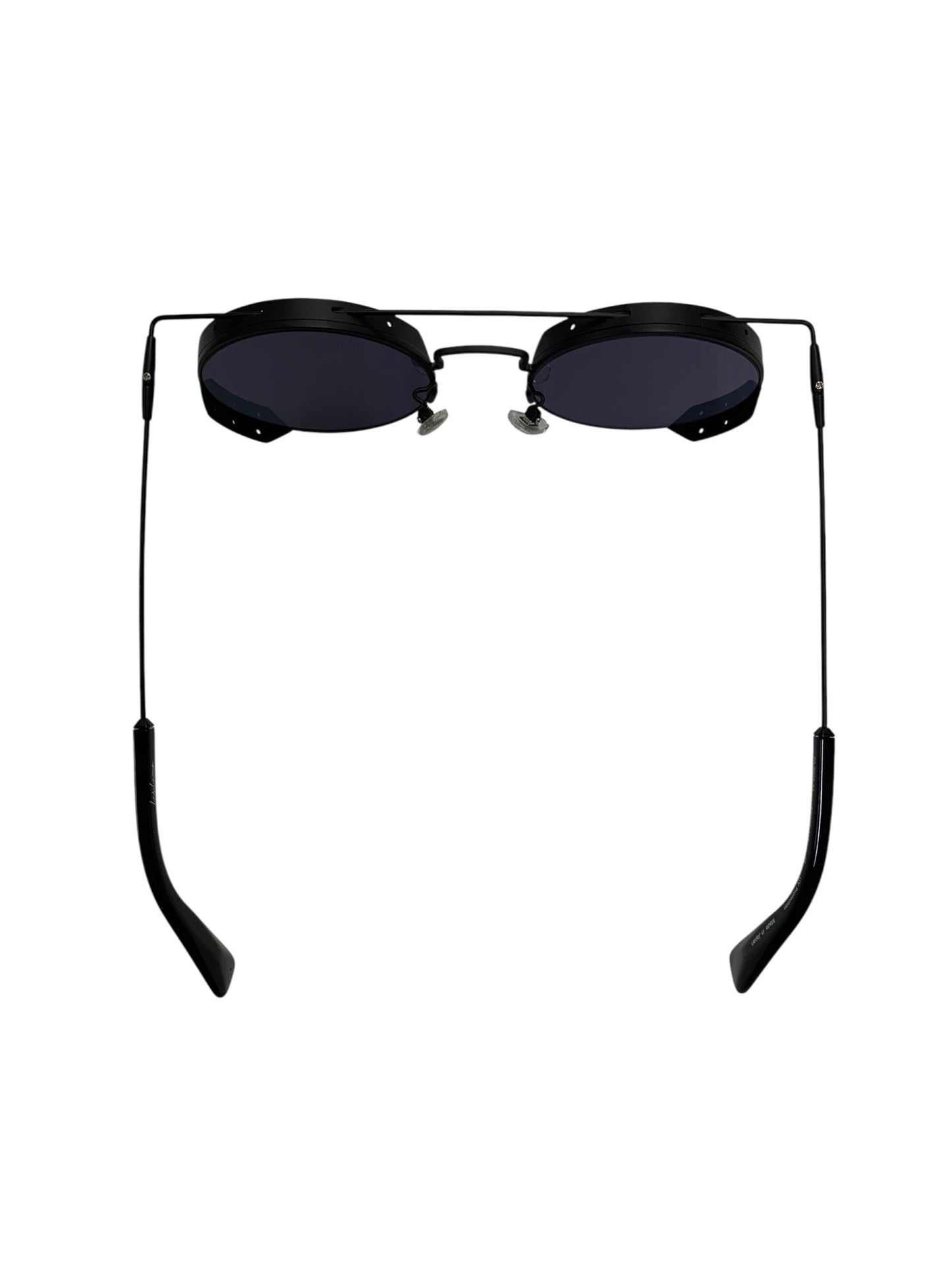 ヨウジヤマモト 20-9005 03 メガネ サングラス ブラック Limited Edition サイドフード フラットトップ ロゴ UVカット ITF4YPDIB2KK