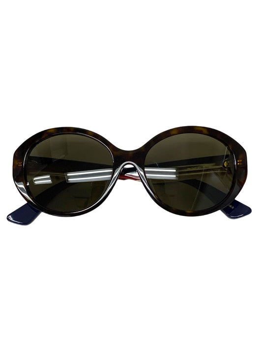 グッチ  GG0279SA サングラス ブラウン セルフレーム オーバル ロゴ ITXOXQ2C2RY8