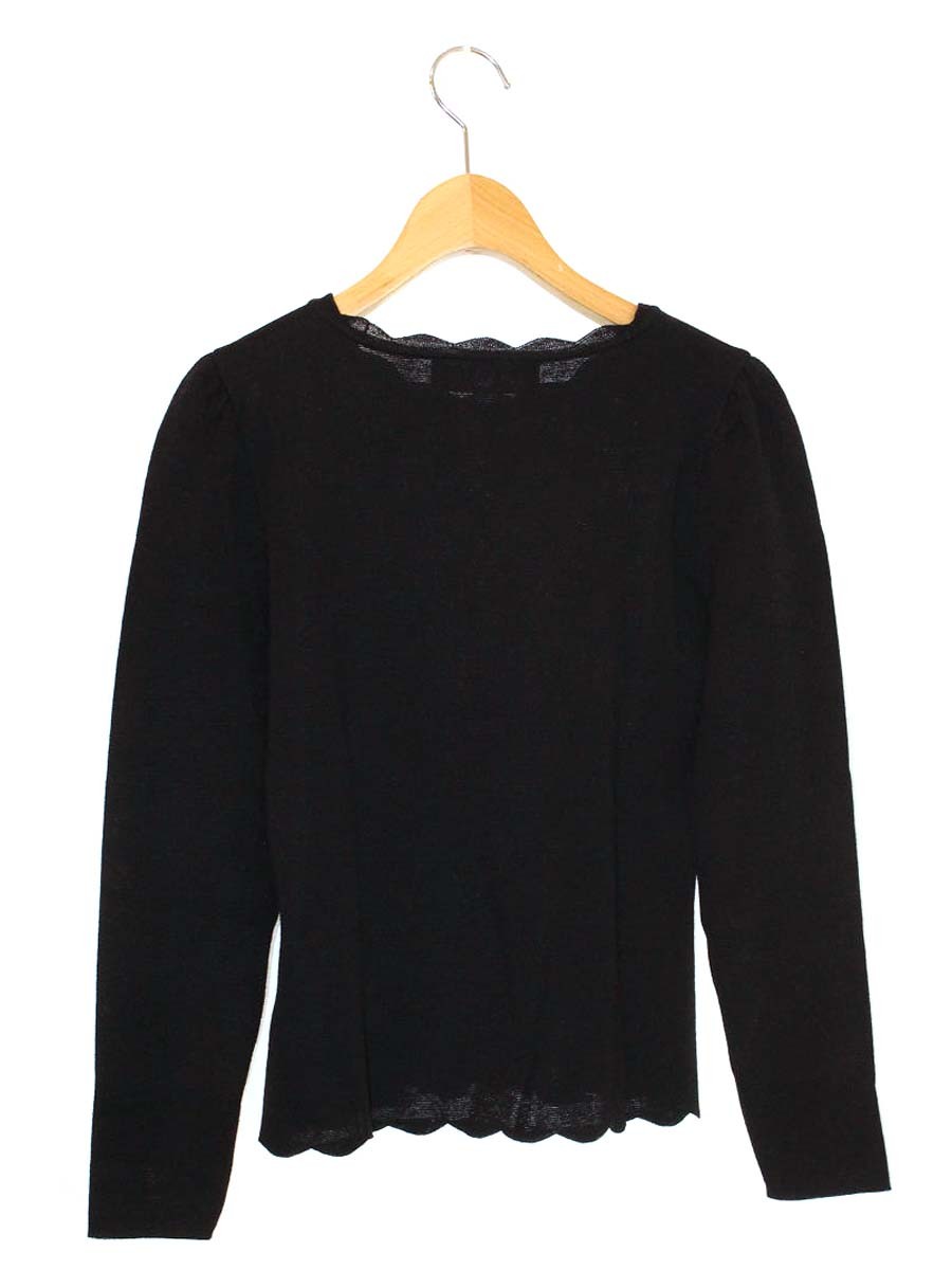 エムズグレイシー Scalloped Lavender Knit 818574 ニット セーター 38