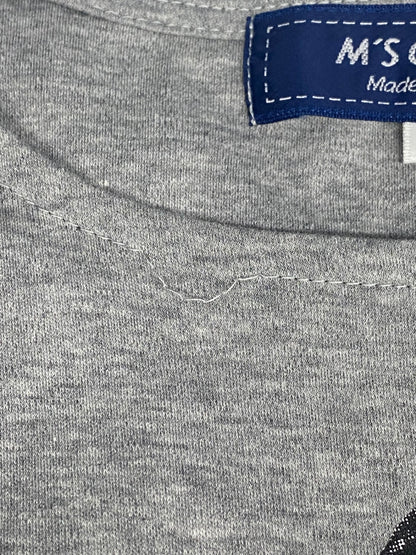 エムズグレイシー 415345 Tシャツ 40 グレー カゴバッグモチーフ IT8EFCSNYNRU