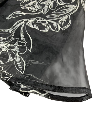 エムズグレイシー お花刺繍ロングフレアースカート 417310 42 ブラック ITDAY3IX5ADN