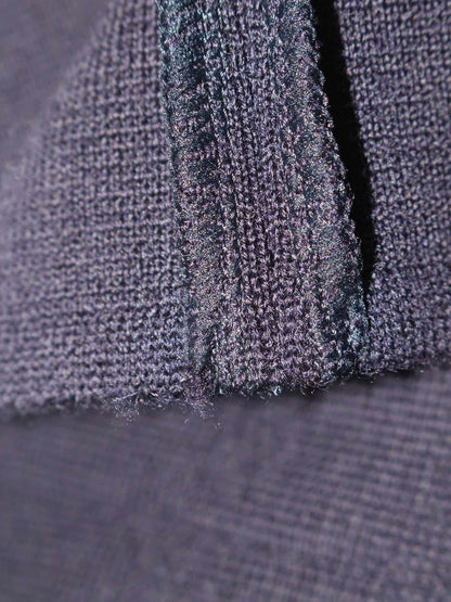 ルネ 6142540 ニットジャケット 36 ネイビー ノーカラー ITQ3GASBT9RM