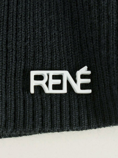 ルネ 6412680 カーディガン 38 ネイビー ワンポイント IT5RV8CRONIO