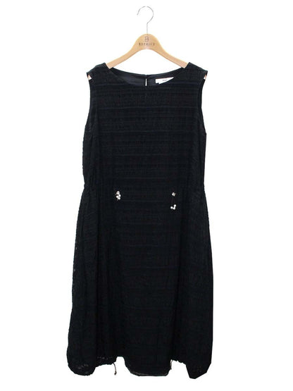 ルネ 6926150 ワンピース 38 ブラック ウエストギャザー ITZOHEL69XPW