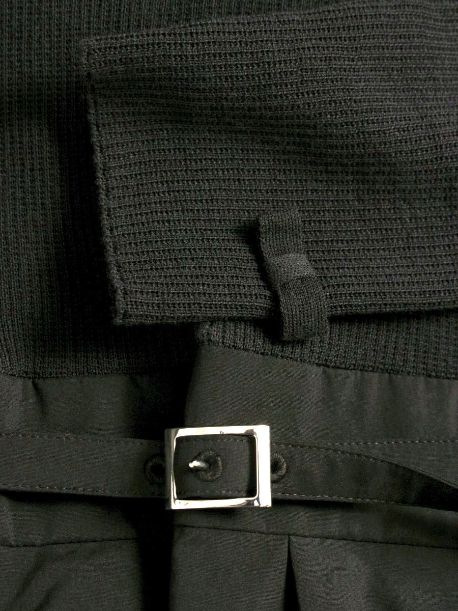 エムズグレイシー 211101 ワンピース 40 ネイビー/ブラック ニット