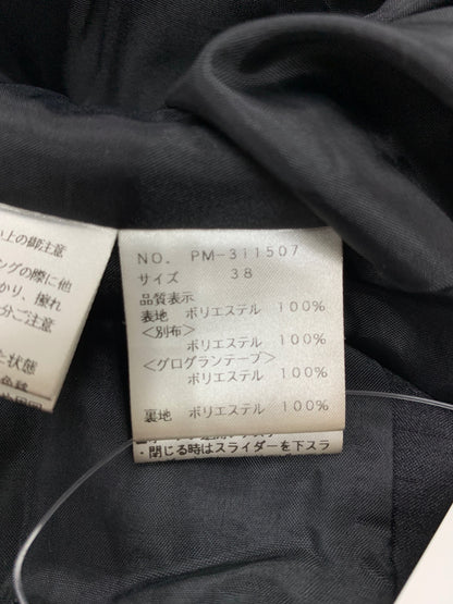 エムズグレイシー 311507 ワンピース 38 ブラック エンボス 花 リボン ITBL8ED1W03B