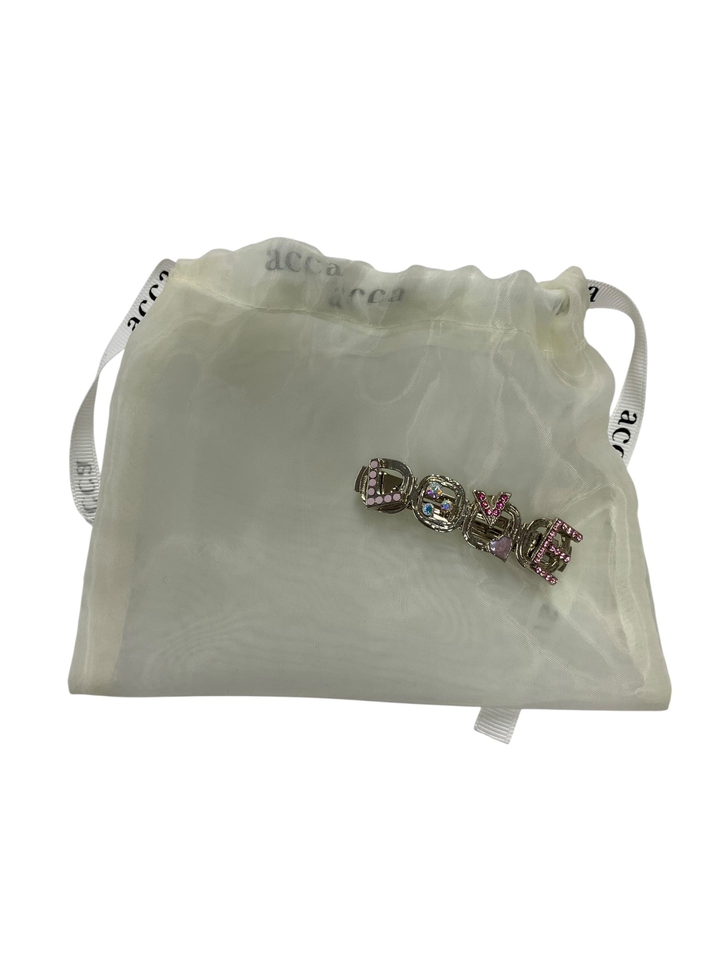 アッカ ハッピーメッセージラブ バレッタ シルバー ヘアアクセサリー ITG3WOCIEFMS