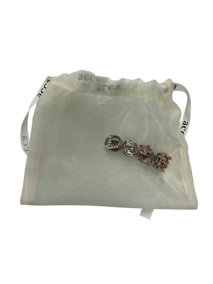 アッカ ハッピーメッセージラブ バレッタ シルバー ヘアアクセサリー ITG3WOCIEFMS