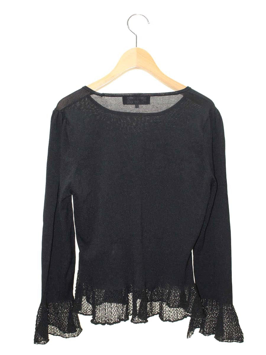 エムズグレイシー 818507 Tシャツ カットソー 40 ブラック リボン IT344APAS2VI