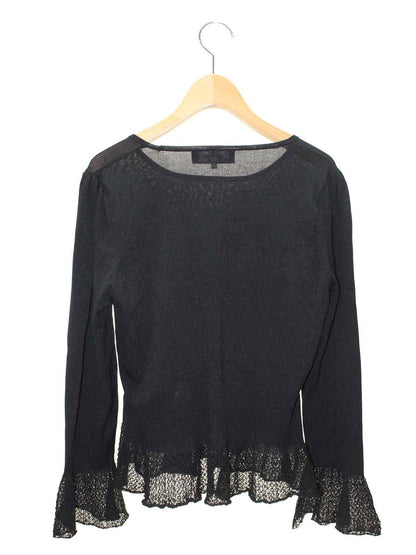 エムズグレイシー 818507 Tシャツ カットソー 40 ブラック リボン IT344APAS2VI
