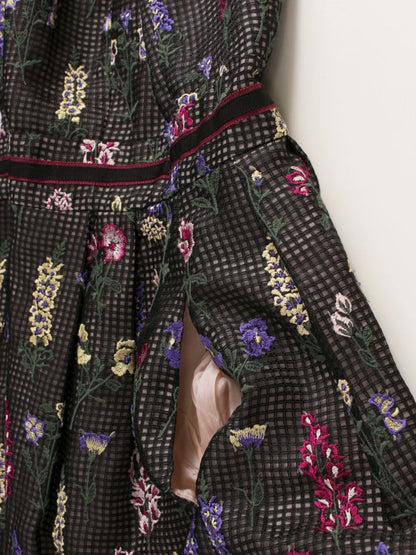 トッカ BOTANIC ARCHIVE OPTOHW0300 ワンピース 0 ブラック フラワーモチーフ ITAE1SESJ7OA 【SALE】