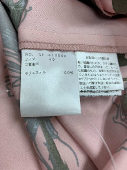 エムズグレイシー  410506 トップス 40 ピンク ローズプリント フリル ITEMS8C37TID