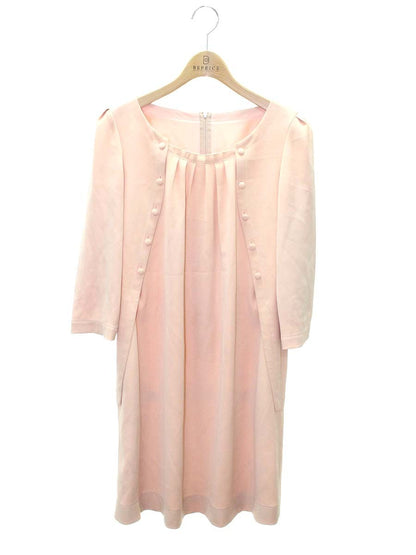 フォクシーニューヨーク 30554 ワンピース 38 ピンク 前ボタン ITJ56J4I3S50