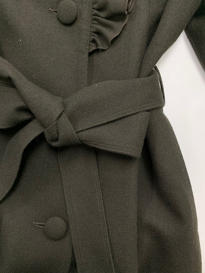 ギャラリービスコンティ 1364429 コート 2 ブラウン フリル ITM4UCA9UV20