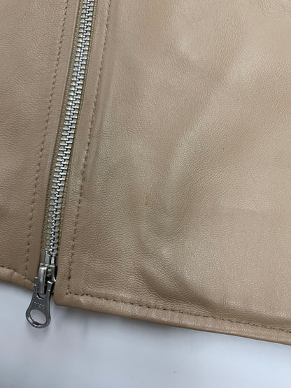 スローブ イエナ 17-011-912-7000-1-0 ライダースジャケット 36 ブラウン 羊革 ラムレザー ITDWP65NIXRO