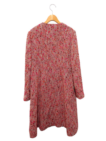 トッカ COTOIA0330 コート 4 レッド ツイード ビジュー ラインストーン ITER8C5F1BH8