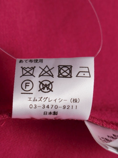 エムズグレイシー 911314 ワンピース 36 ピンク 袖リボン 異素材 ITCHM8LXA1PO