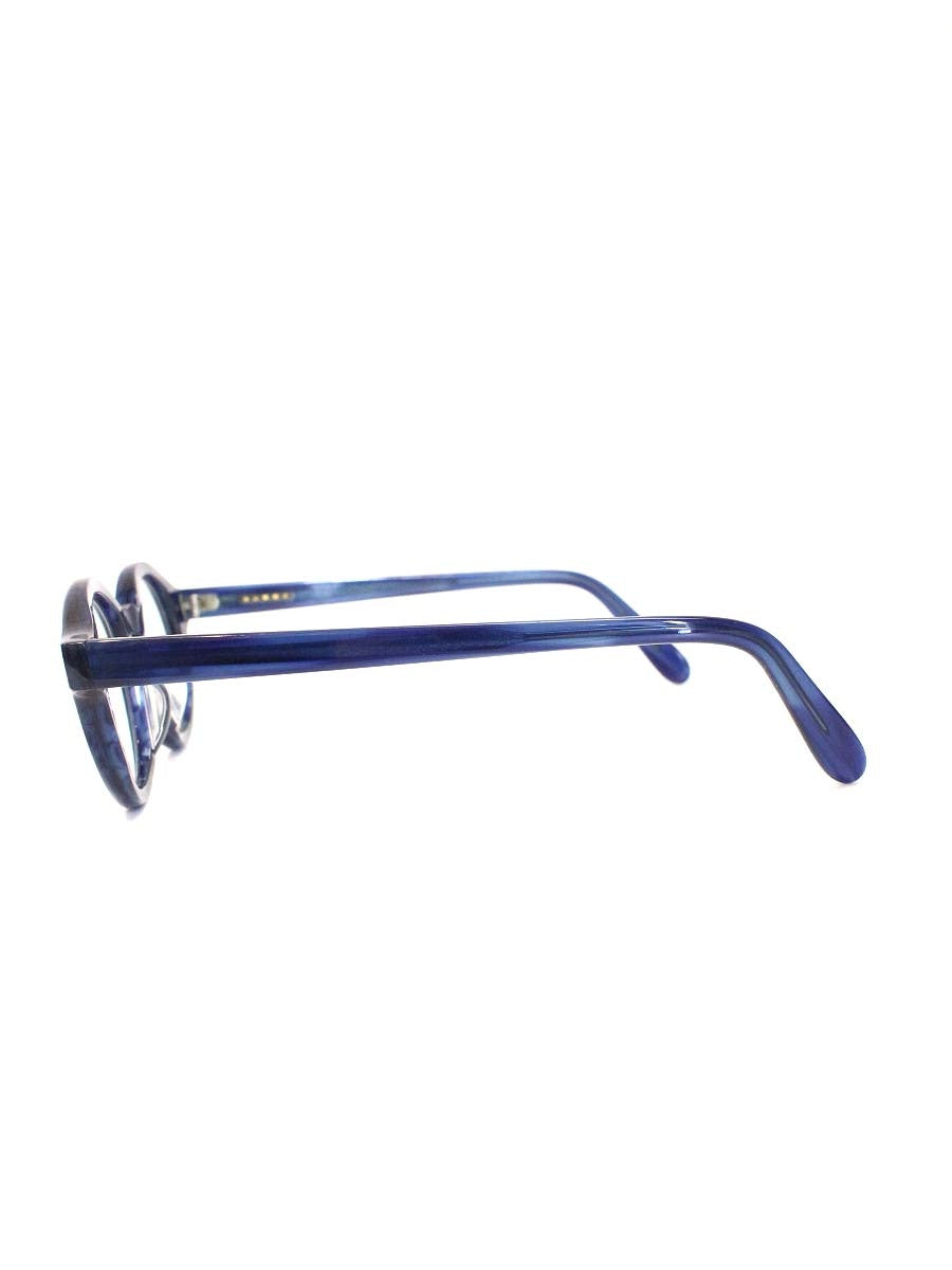 白山眼鏡店 メガネ ブルー セルフレーム フルリム ラウンド ITXZ3MCIAQ88