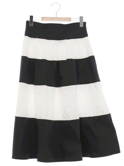 エムズグレイシー バイカラーボリュームギャザースカート 417121 38 ホワイト ITUYDBFRUZGO 【SALE】