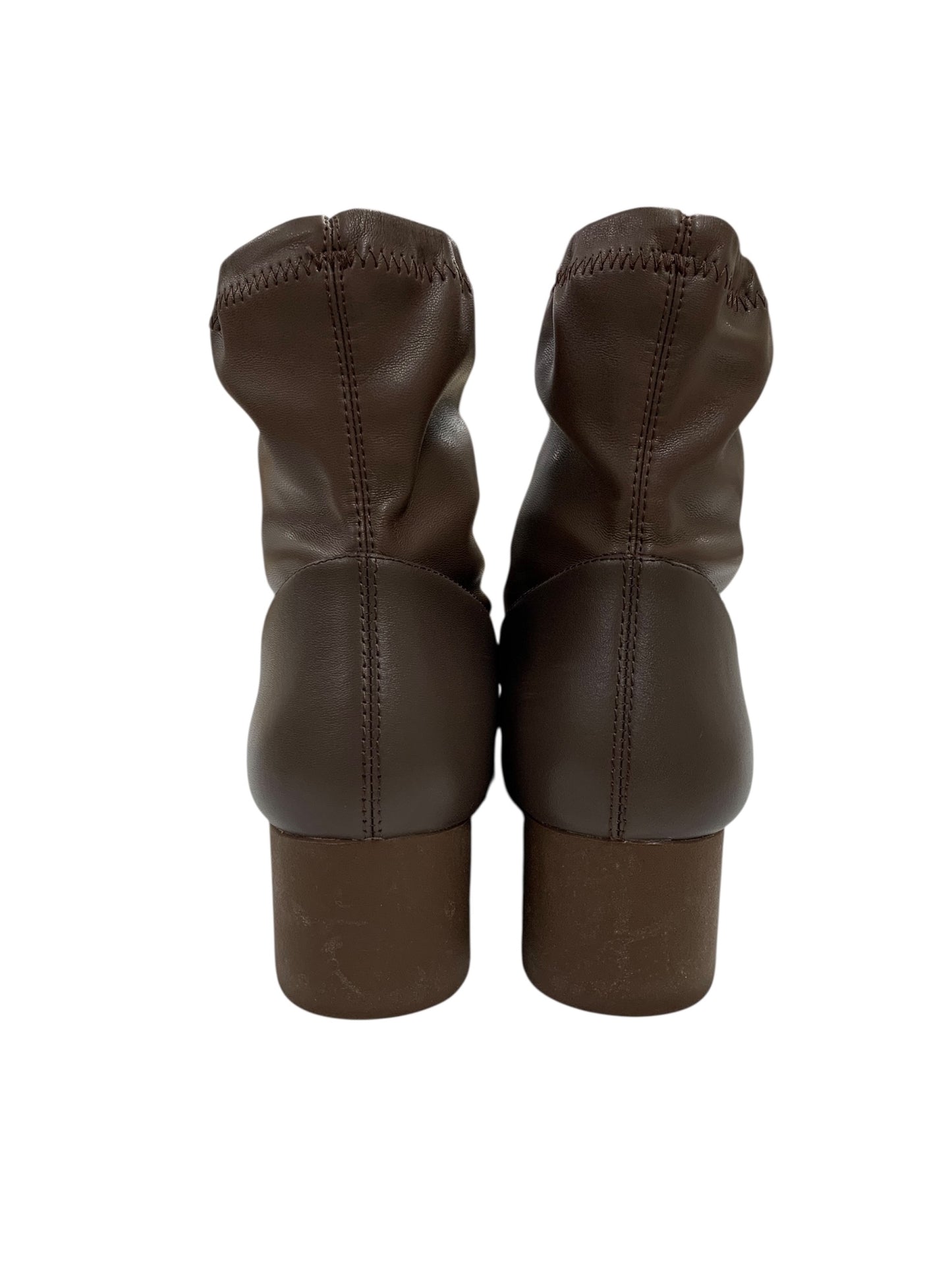 イッセイミヤケ ブーツ 37 ブラウン スクエアトゥ ユナイテッドヌードコラボ ITDK6ZD95Q42 【SALE】