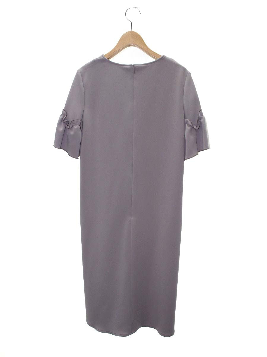 ルネ Rene basic 5927100 ワンピース 36 グレージュ ストレッチ フリル ITOWTHKNGYYI