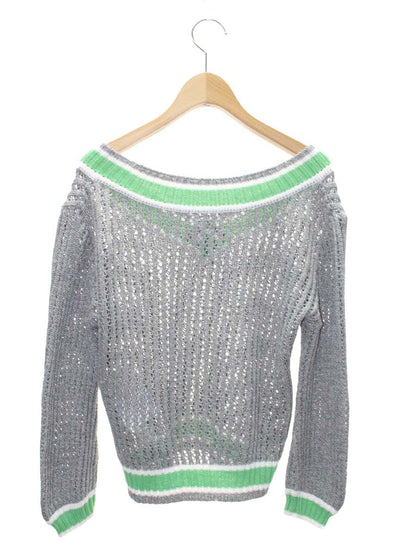 ルネ 6412860 ニット 36 グレー Vネック IT11OYDVF0Y6