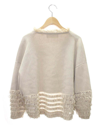 シクラス 1-02-06-2009 コットンジャケット S ベージュ フリンジ ITJNYE4RVVXM