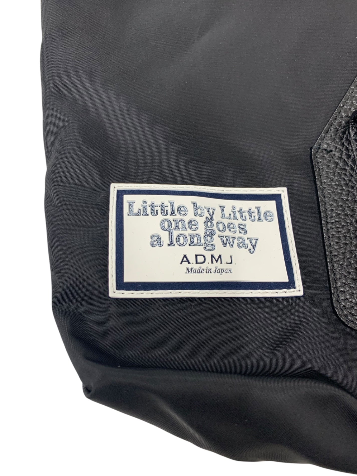 エーディーエムジェイ デービス トートバッグ ブラック ナイロン レザー ITI5EQX3BA36