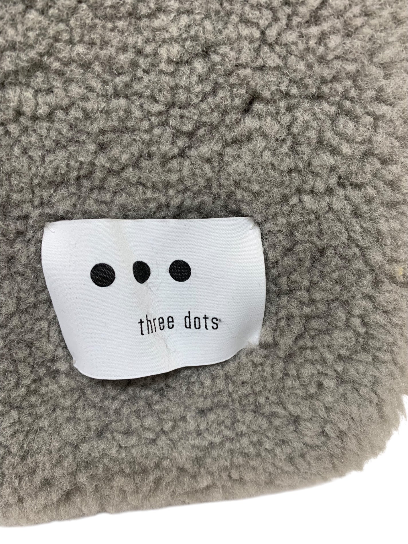 スリードッツ トートバッグ グレー ボア ファー ITUXHQIEBBD2