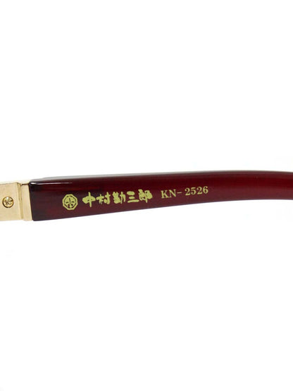 中村勘三郎 KN-2526 メガネ ワインレッド コンビフレーム ITOV6XKZLBKO