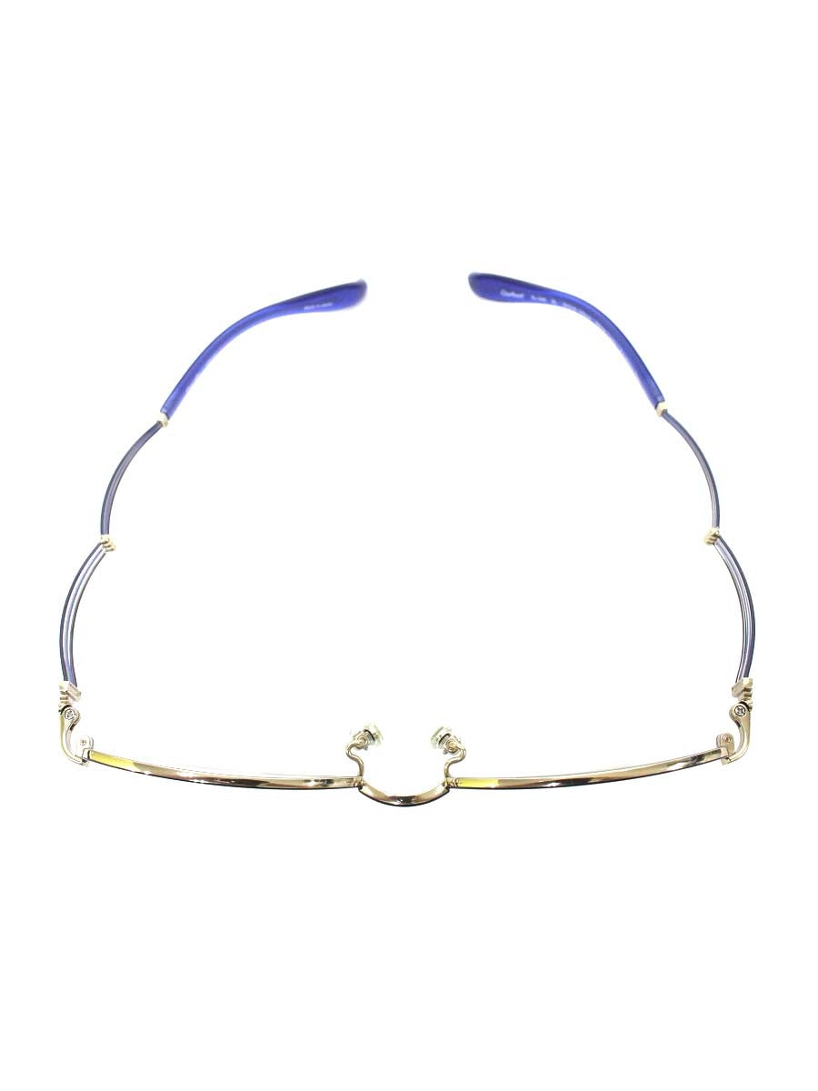 ラインアートシャルマン XL1446 メガネ ネイビー/ブルー/シルバー トリオ コンビフレーム オーバル IT2S1MF1ZGKR 【SALE】