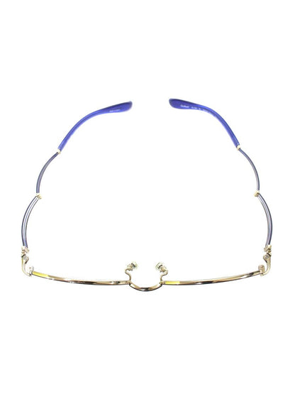 ラインアートシャルマン XL1446 メガネ ネイビー/ブルー/シルバー トリオ コンビフレーム オーバル IT2S1MF1ZGKR 【SALE】