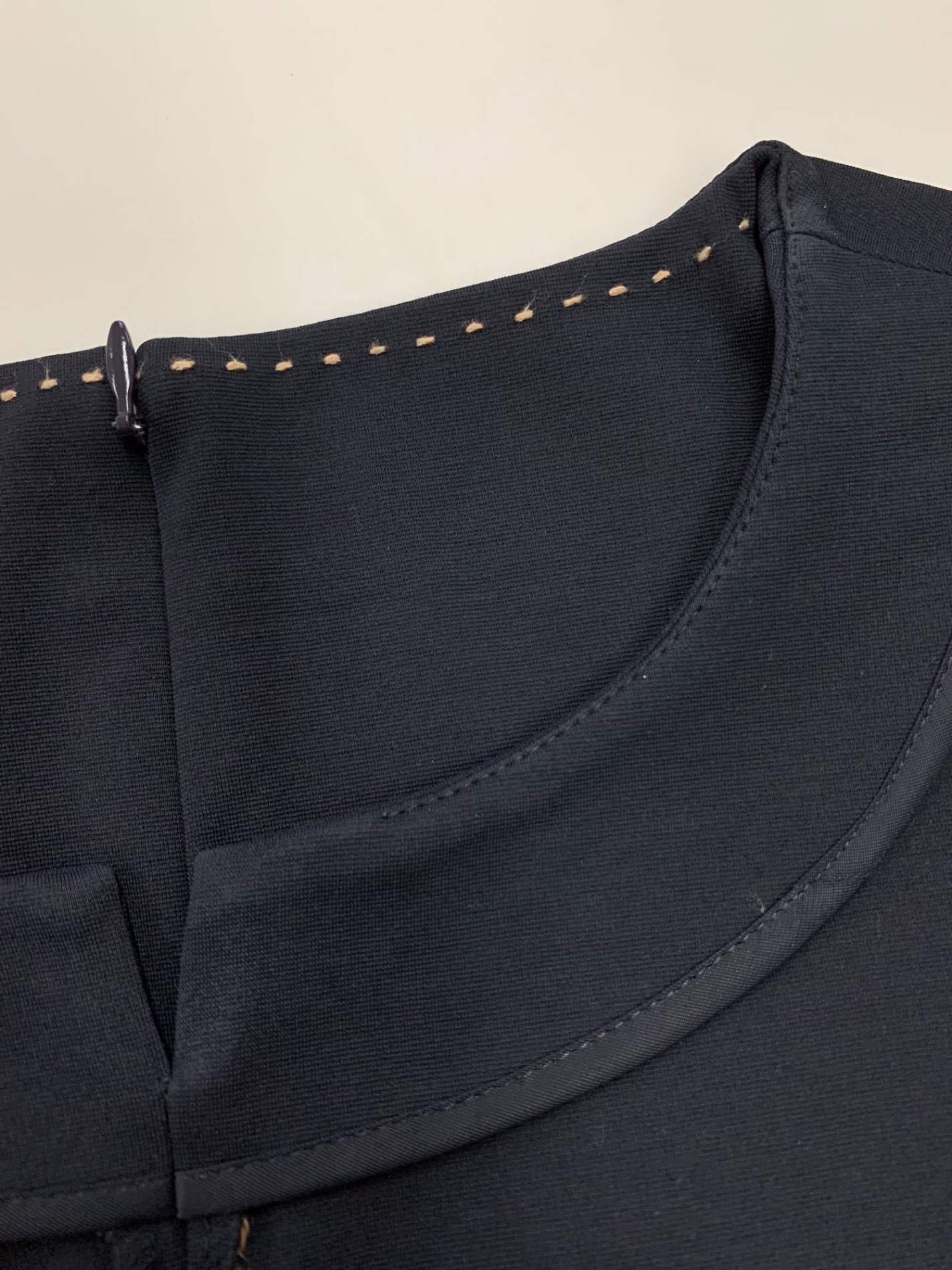 エムズグレイシー 111119 ワンピース 36 ベージュ ステッチ ITS72OMB1KOK