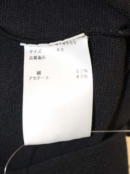 エムズグレイシー Ribbon Knit 818503 ニット セーター 40 ブラック ストレッチ ITR7X09QDAFE
