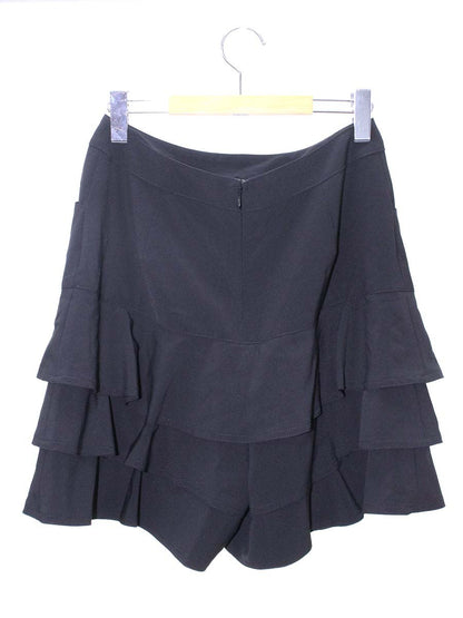 エムズグレイシー 626301 パンツ 40 ブラック ティアード キュロット IT560OWK321C