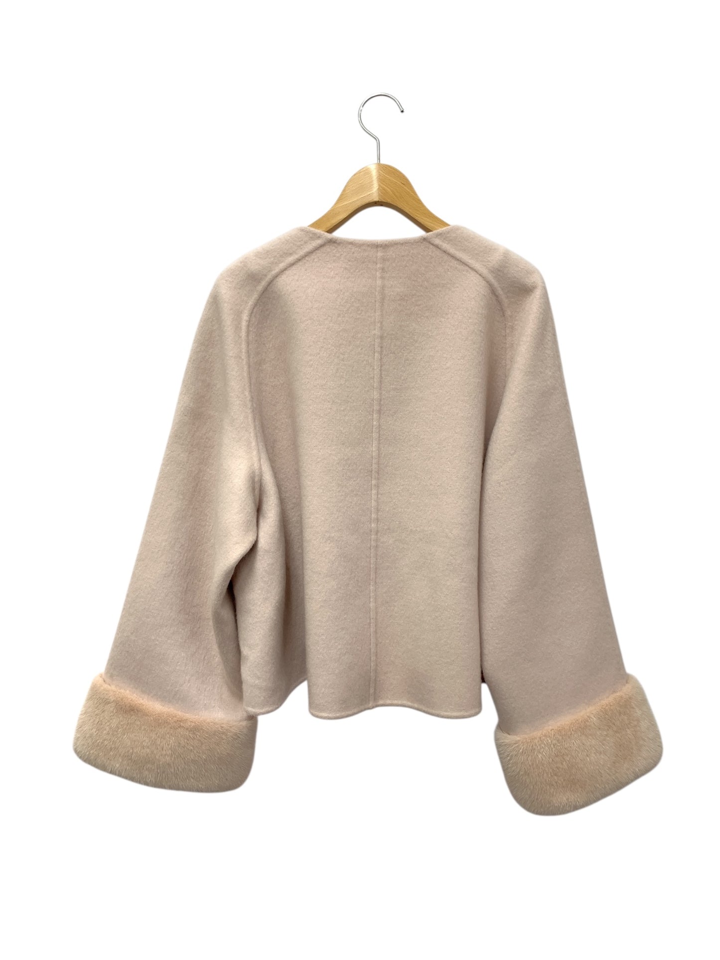 フォクシーブティック meringue メレンゲ 45285 コート 40 ピンク カシミヤ ミンクファー IT32VJR3C3OO