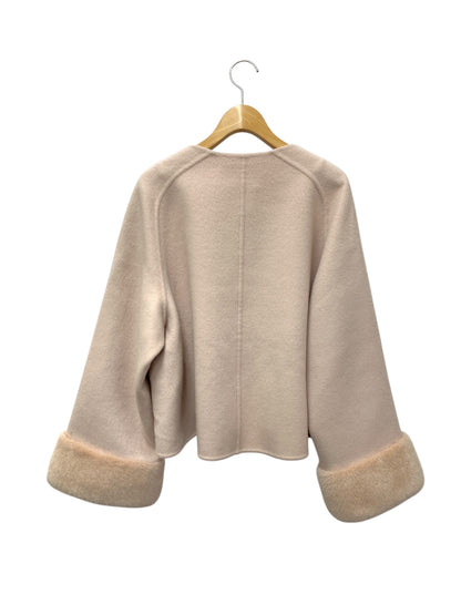 フォクシーブティック meringue メレンゲ 45285 コート 40 ピンク カシミヤ ミンクファー IT32VJR3C3OO